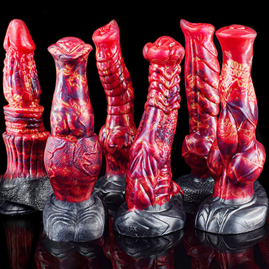 Color Liquid Silicone Soft Shaped Penis product view