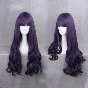 Costume Cosplay Wig Lolita Natural Straight Wavy Wig Purple