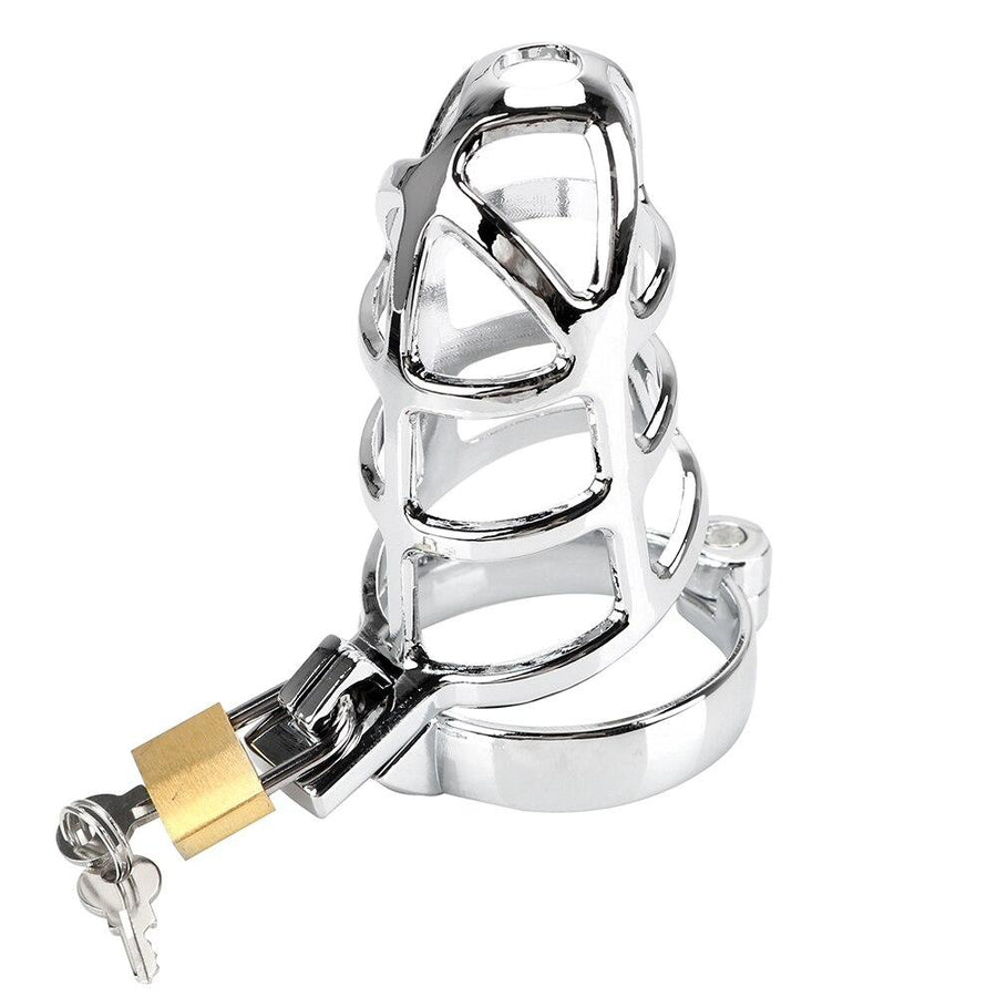 Ashley Metal Chastity Device 2.76 inches long Including 3 Rings product view