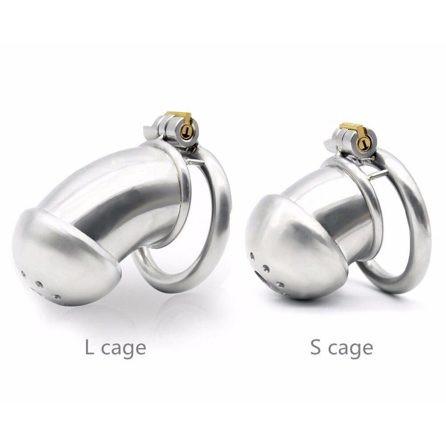 Aubrey Chastity Device 1.80 inches and 2.36 inches long, gallery view 3