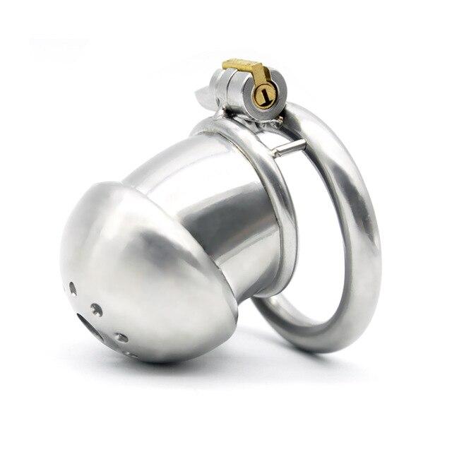 Aubrey Chastity Device 1.80 inches and 2.36 inches long, gallery view 2