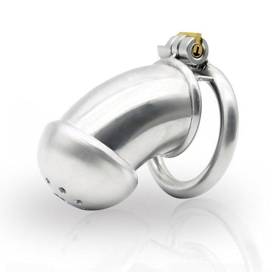 Aubrey Chastity Device 1.80 inches and 2.36 inches long product view
