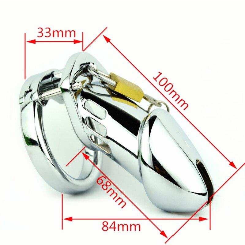 Adalyn Metal Chastity Device 3.94 inches long, gallery view 4