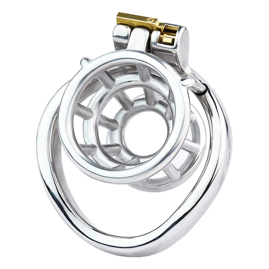 Design Metal Flower Basket Negative Chastity Cage product view