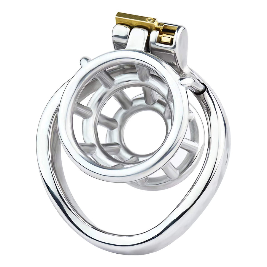 Design Metal Flower Basket Negative Chastity Cage product view