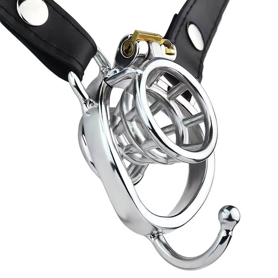 Design Metal Flower Basket Negative Chastity Cage, gallery view 6