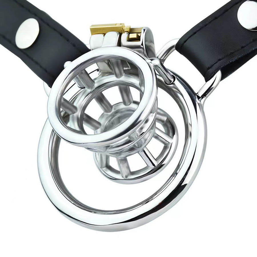 Design Metal Flower Basket Negative Chastity Cage, gallery view 7