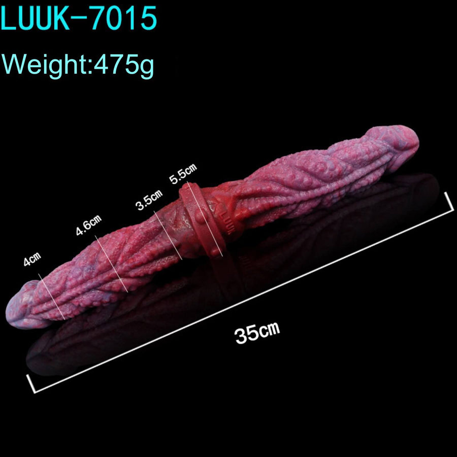 Double Headed Longyang Silicone Dildo, gallery view 3