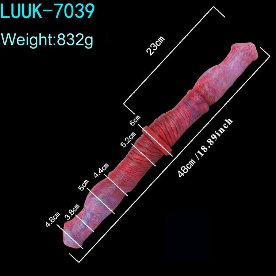 Double Headed Longyang Silicone Dildo, gallery view 11