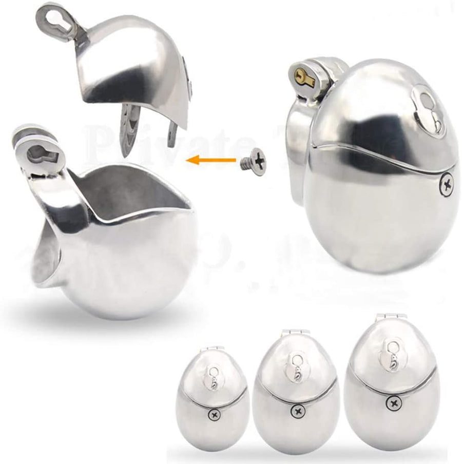 Stainless Egg Shaped Cockcage, gallery view 6