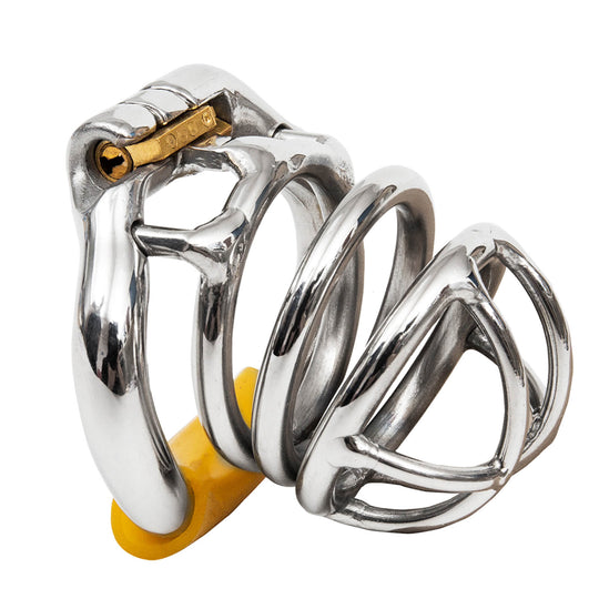 Ergonomic Stainless Steel Stealth Chastity Device product view