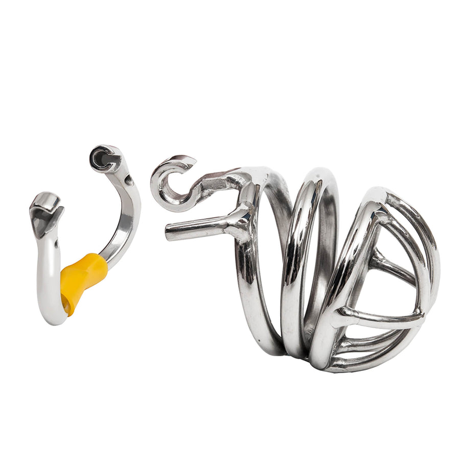 Ergonomic Stainless Steel Stealth Chastity Device, gallery view 2