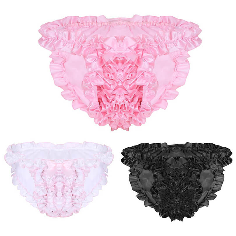 Cataleya Satin Panties Ruffled, gallery view 4