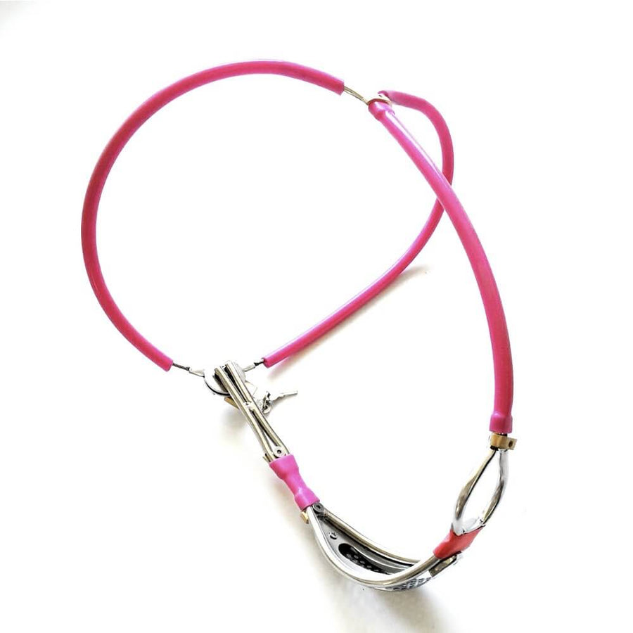 Invisible Stainless Steel Silicone Chastity Belt Female, gallery view 3