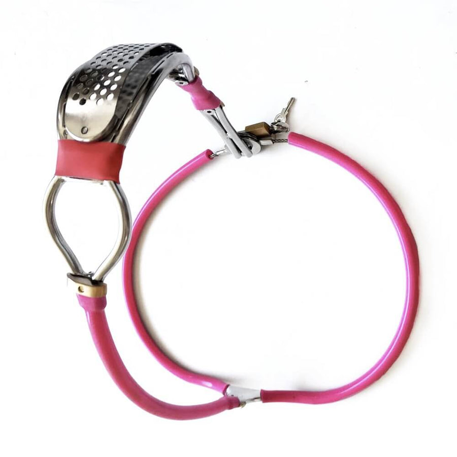 Invisible Stainless Steel Silicone Chastity Belt Female, gallery view 7