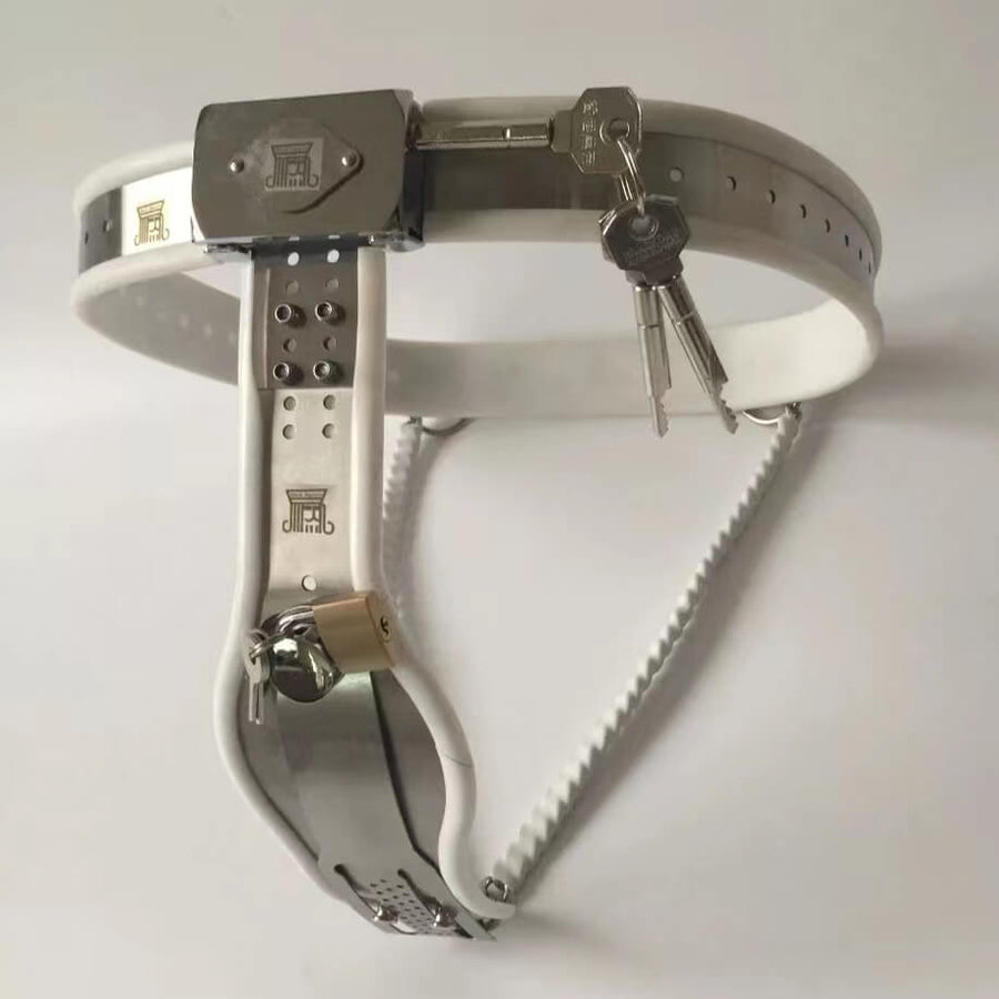 Female Stainless Steel Chastity Belt, gallery view 7