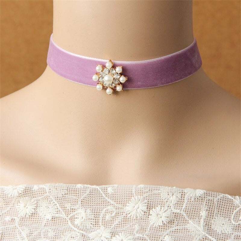 Sissy Alex Lace Choker Necklace, gallery view 2