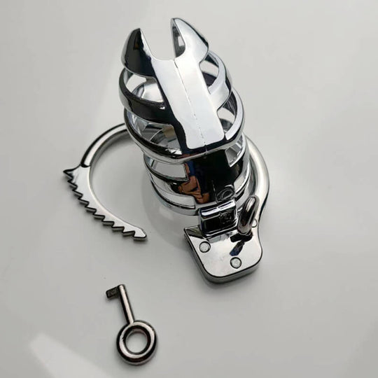 Handcuff Adjustable Metal Male Chastity Cage product view