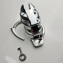 Load image into Gallery viewer, Handcuff Adjustable Metal Male Chastity Cage
