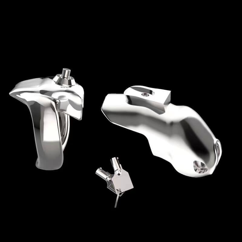 NEW HT-V5 Stainless Steel Chastity cage, gallery view 7
