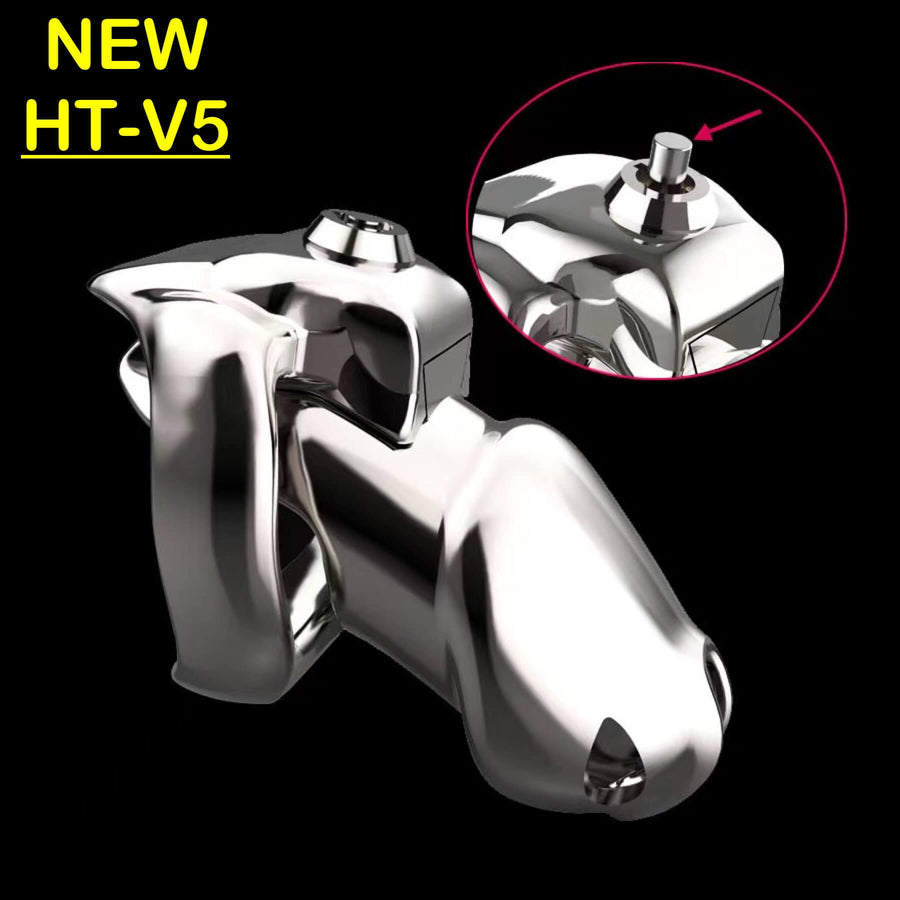 NEW HT-V5 Stainless Steel Chastity cage product view
