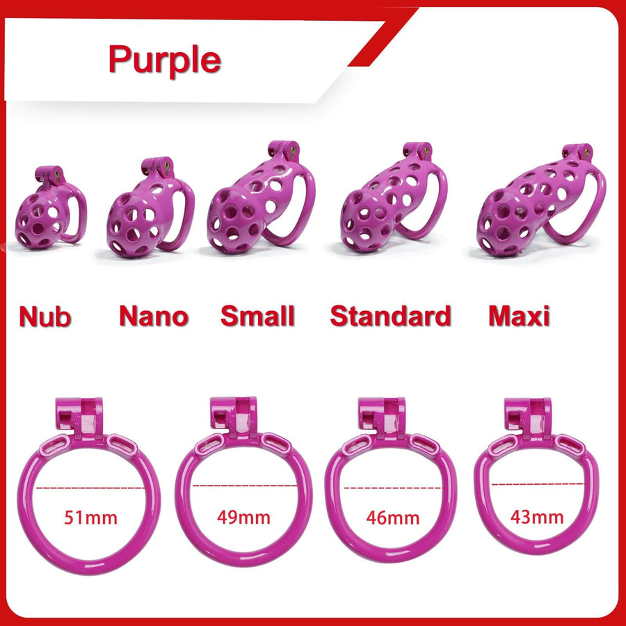 Hole Style Mamba Cock Cage with 4 Arc Rings, gallery view 5