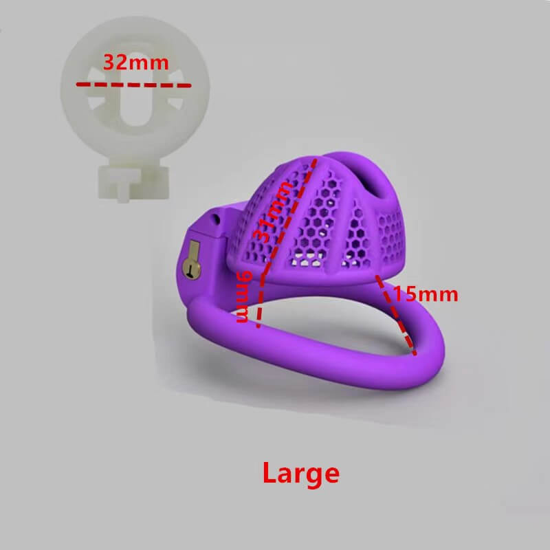 Honeycomb Mini Male Chastity Penis Device, gallery view 6