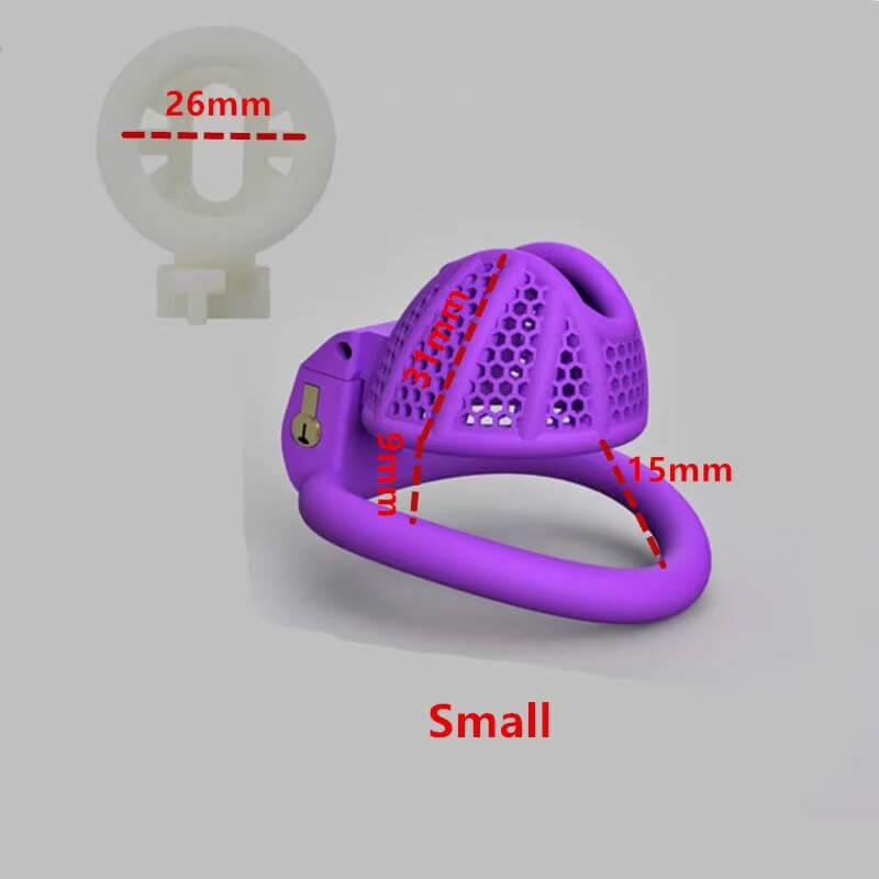 Honeycomb Mini Male Chastity Penis Device, gallery view 8
