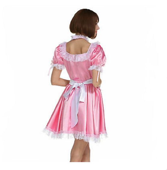 Hot Selling Sissy Girl Satin Dress, gallery view 2