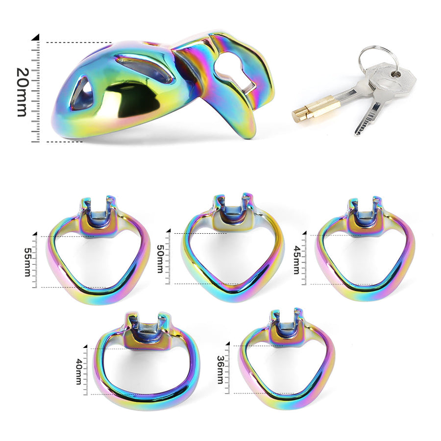 HT-V4 Stainless Steel Super Small Chastity Cage, gallery view 5