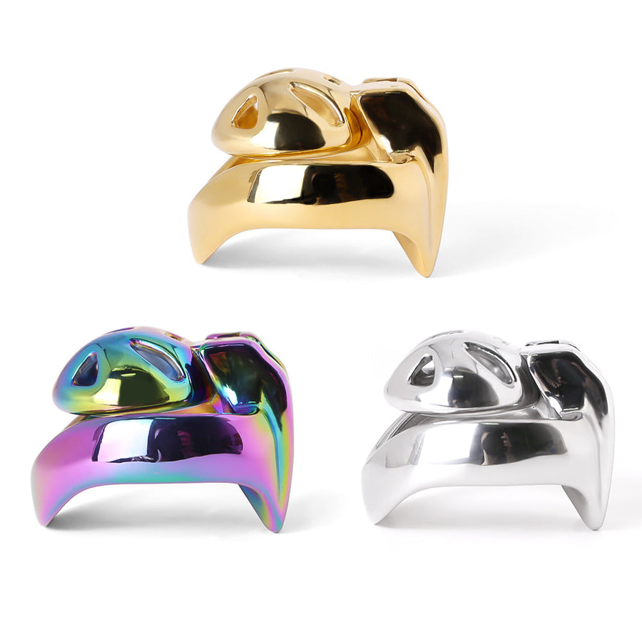HT-V4 Stainless Steel Super Small Chastity Cage, gallery view 6