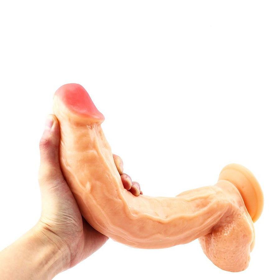 Humongous 11 Inch Realistic Textured Dildo BDSM, gallery view 5