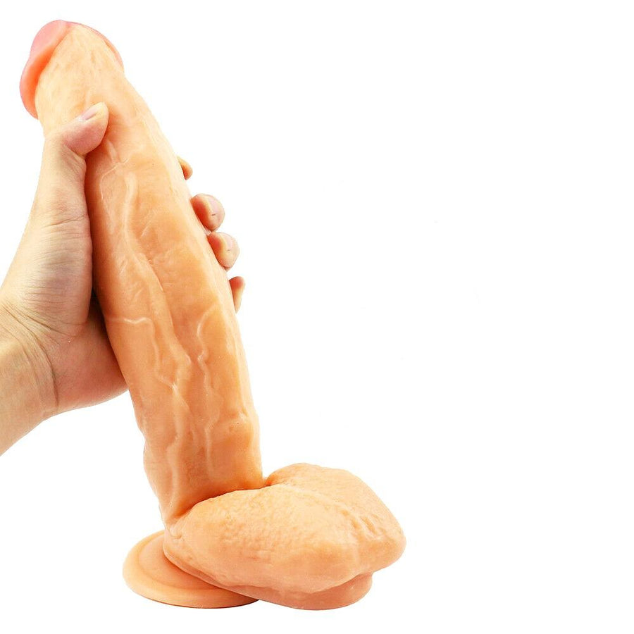 Humongous 11 Inch Realistic Textured Dildo BDSM, gallery view 3