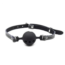 Load image into Gallery viewer, Breathable Black Large Ball Gag BDSM
