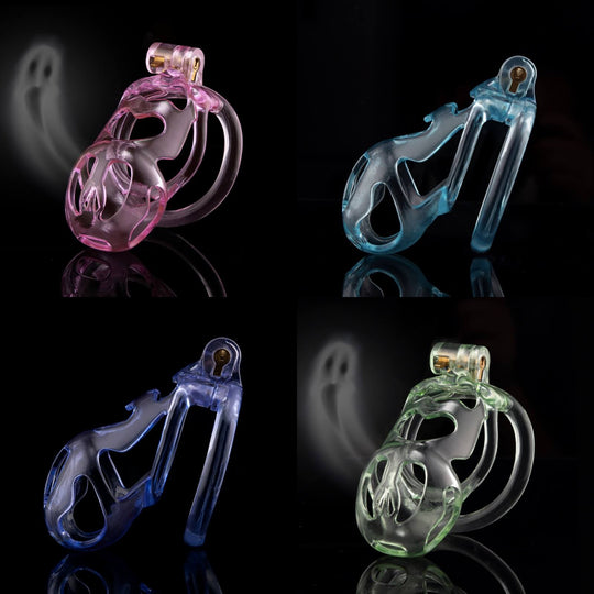 Ice Ghost Lightweight 3D Printed Chastity Cage product view