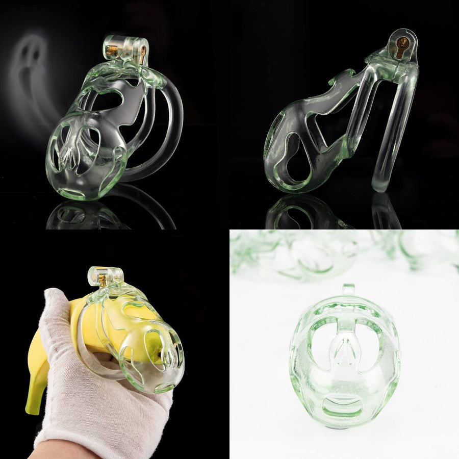 Ice Ghost Lightweight 3D Printed Chastity Cage, gallery view 5