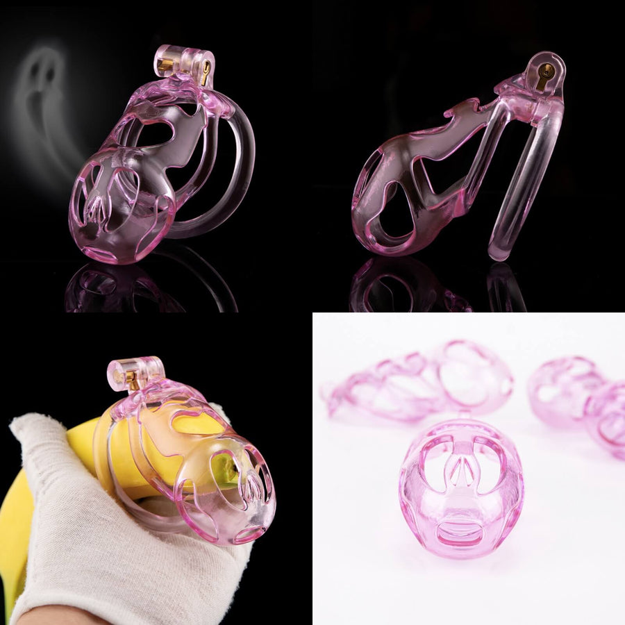 Ice Ghost Lightweight 3D Printed Chastity Cage, gallery view 2
