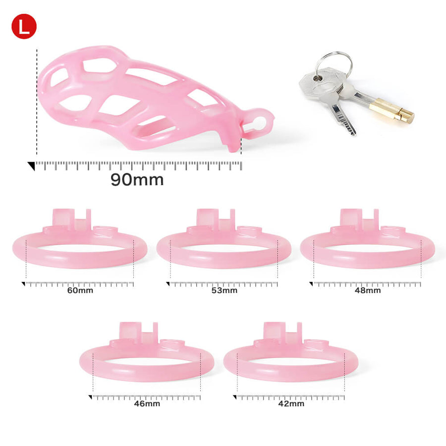 Ice Vision Desigh Pink Cobra Chastity Cage, gallery view 10