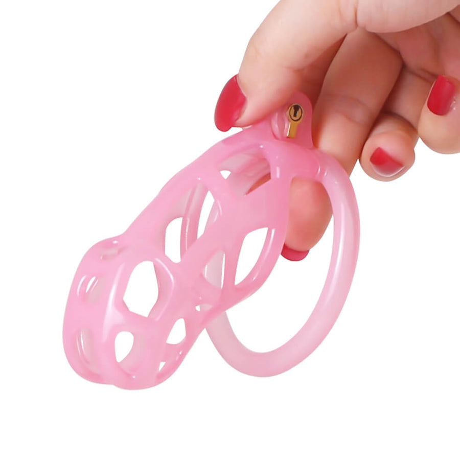 Ice Vision Desigh Pink Cobra Chastity Cage product view
