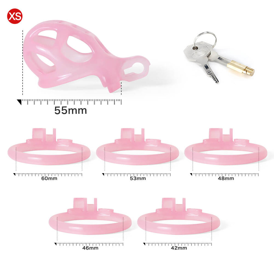 Ice Vision Desigh Pink Cobra Chastity Cage, gallery view 7