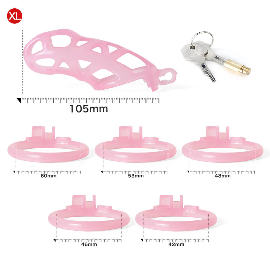 Ice Vision Desigh Pink Cobra Chastity Cage, gallery view 13