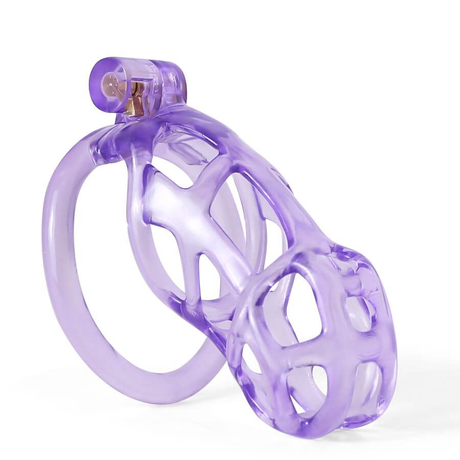 Ice Vision Desigh Purple Cobra Chastity Cage, gallery view 3