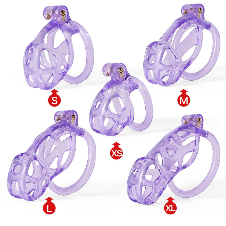 Ice Vision Desigh Purple Cobra Chastity Cage, gallery view 9
