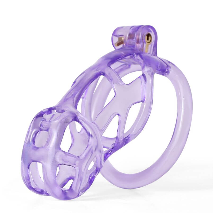 Ice Vision Desigh Purple Cobra Chastity Cage, gallery view 4