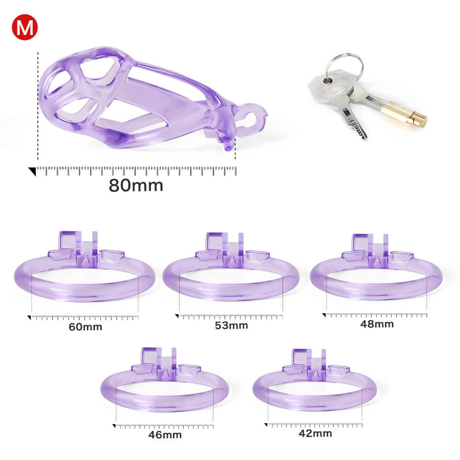 Ice Vision Desigh Purple Cobra Chastity Cage, gallery view 8