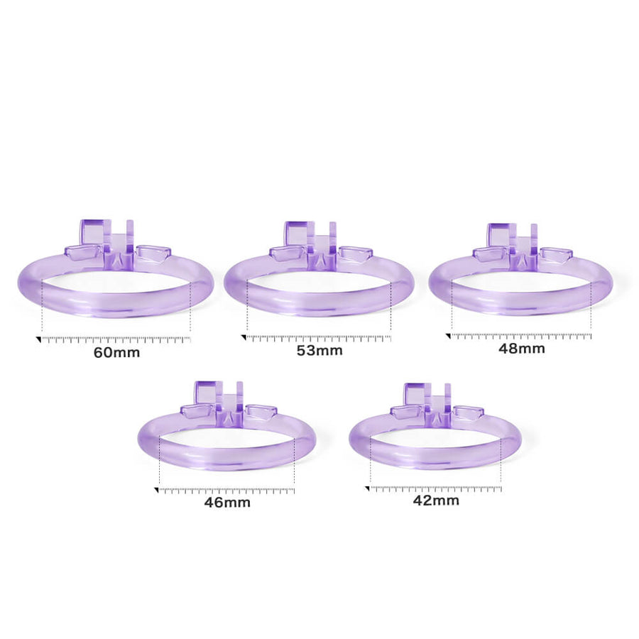 Ice Vision Desigh Purple Cobra Chastity Cage, gallery view 11
