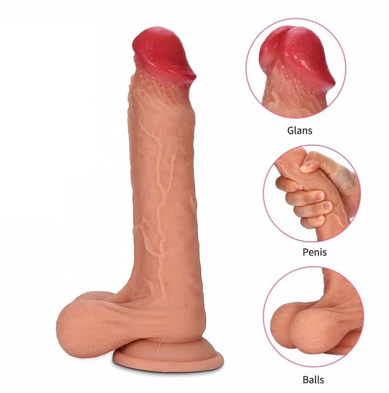 Happiness Provider 8 Inch Suction Cup Dildo, gallery view 2