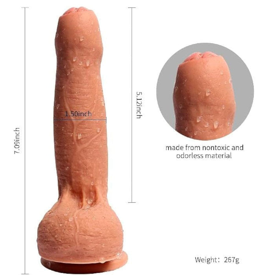Realistic 8 Inch Dildo With Foreskin BDSM, gallery view 8