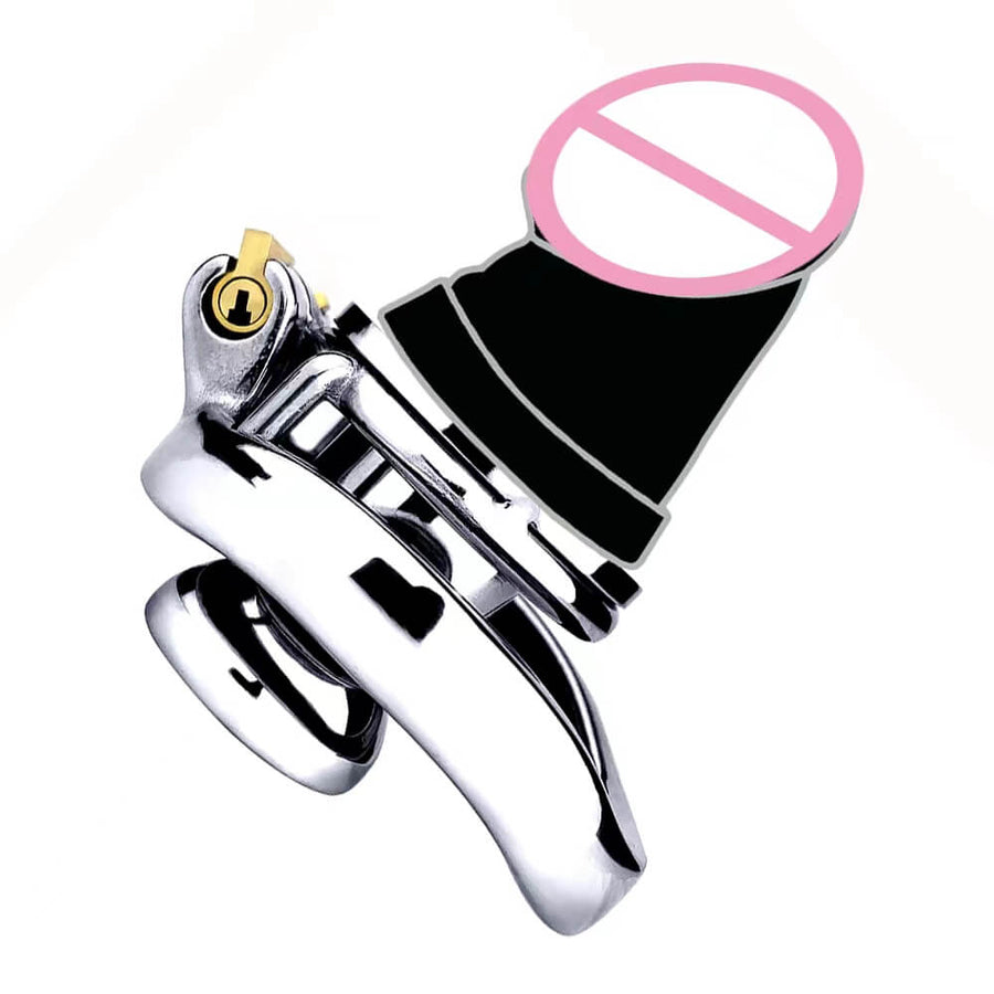 Inverted #402 DIY Silicone Dildo Sleeve Chastity Lock, gallery view 9