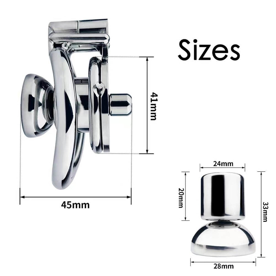 Inverted #401 DIY Silicone Dildo Sleeve Chastity Lock, gallery view 12